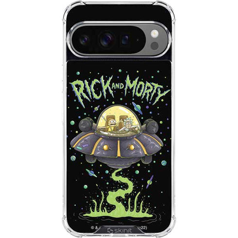 Adult Swim Rick and Morty Spaceship Google Pixel 10 Pro XL Clear Case